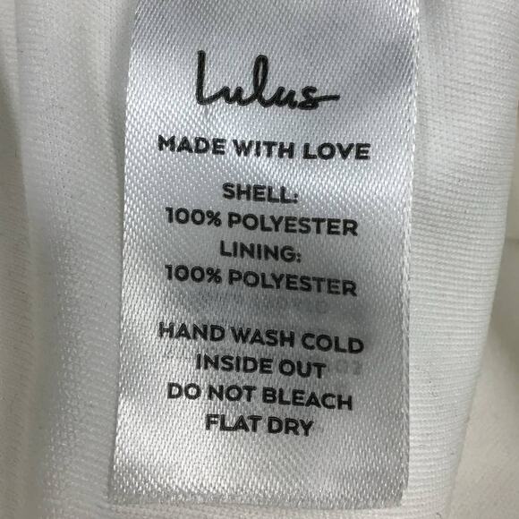 LULU'S Sz S Lifetime of Romance Ivory Satin Backless Wide-Leg Jumpsuit NEW B92 - Picture 6 of 10